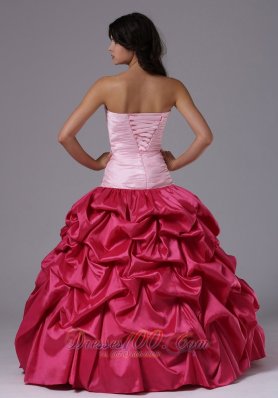 Coral and Rose Pink Ruffles Dress For Military Ball Gowns