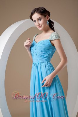 Mother of the Bride Dress Cap Sleeves Brush Train