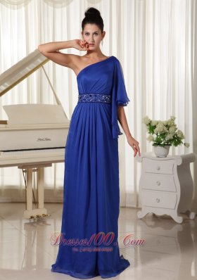 One Shoulder With 1/2-length Sleeve Mother Of The Bride Dress