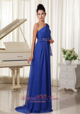 One Shoulder With 1/2-length Sleeve Mother Of The Bride Dress