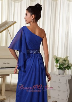 One Shoulder With 1/2-length Sleeve Mother Of The Bride Dress