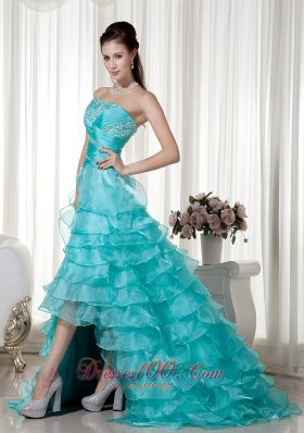 Brush Train Organza Beading Prom / Evening Dress HL