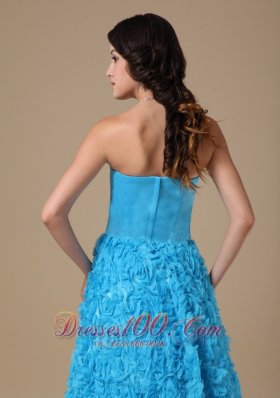 Fabric With Rolling Flower Prom Dress A-line 2013