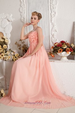 Watermelon Empire Prom Dress Petals Bustline