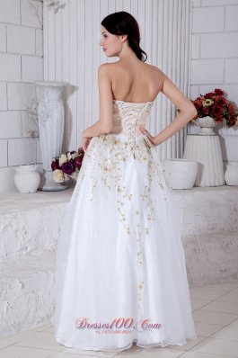 Light Apricot Waistband Beading Prom / Evening Dress