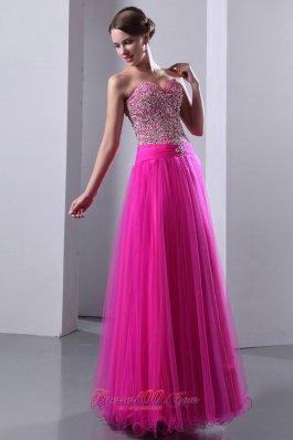 Prom Dress Elastic Wove Satin Beaded Bodice Organza