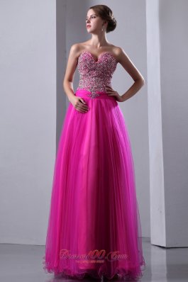 Prom Dress Elastic Wove Satin Beaded Bodice Organza