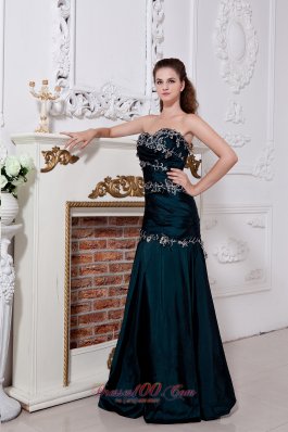 Homecoming Dress Column / Sheath Ruched Appliques Prom Dress