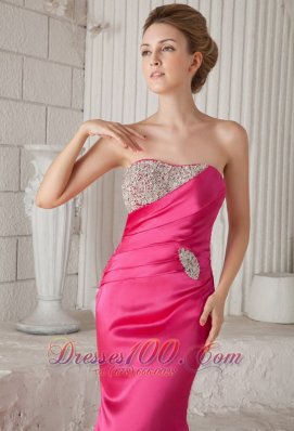 Mermaid Brush Elastic Woven Satin Prom / Pageant Dress