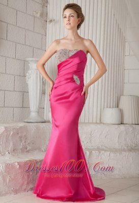 Mermaid Brush Elastic Woven Satin Prom / Pageant Dress