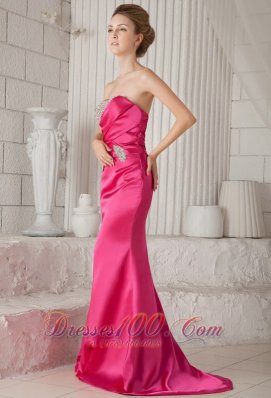 Mermaid Brush Elastic Woven Satin Prom / Pageant Dress