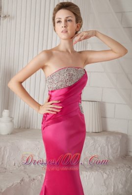 Mermaid Brush Elastic Woven Satin Prom / Pageant Dress