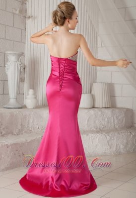 Mermaid Brush Elastic Woven Satin Prom / Pageant Dress