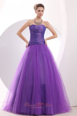 Prom / Evening Dress Ruched Decorated Tulle Skirt Prom Gowns