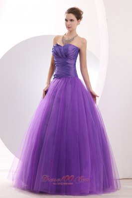 Prom / Evening Dress Ruched Decorated Tulle Skirt Prom Gowns