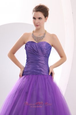 Prom / Evening Dress Ruched Decorated Tulle Skirt Prom Gowns