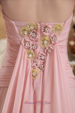 A-Line / Princess Chapel Ribbon Prom / Evening Dress