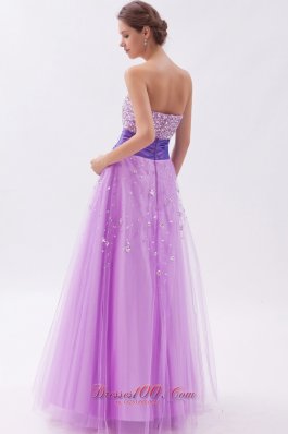 A-line / Princess Prom Dress Beading Decorated Skirt