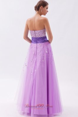 A-line / Princess Prom Dress Beading Decorated Skirt