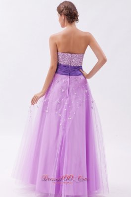 A-line / Princess Prom Dress Beading Decorated Skirt