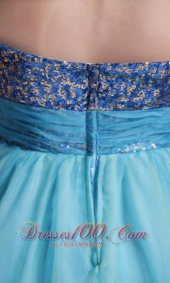 A-Line / Princess Handle-made Flower Prom Dress Sequin