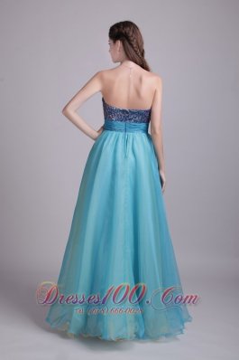 A-Line / Princess Handle-made Flower Prom Dress Sequin