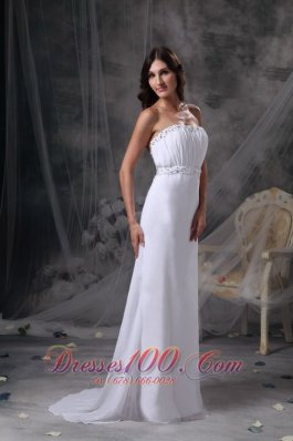 Prom / Celebrity Dress Beading and Ruch Sweep Train