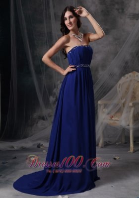 Empire Evening Dress Chiffon Ruch Pleating Simple