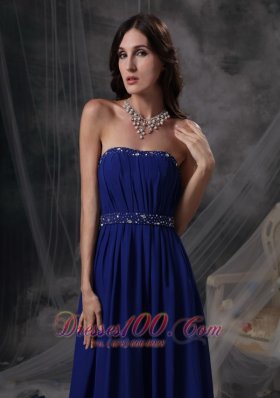 Empire Evening Dress Chiffon Ruch Pleating Simple