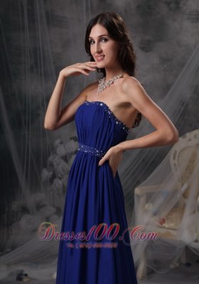 Empire Evening Dress Chiffon Ruch Pleating Simple