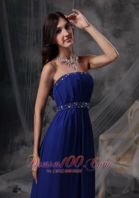 Empire Evening Dress Chiffon Ruch Pleating Simple