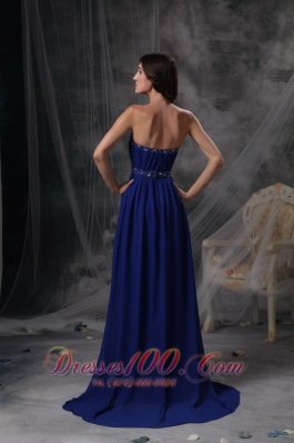 Empire Evening Dress Chiffon Ruch Pleating Simple