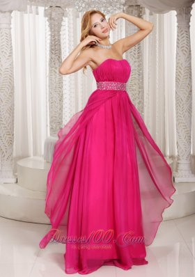 Beading and Ruch Prom Dress Party Sheer Chiffon Overlay