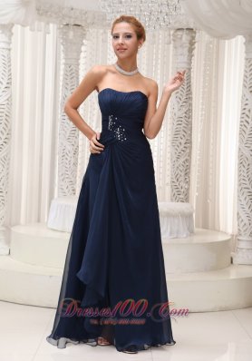 Bridesmaid Dress Beaded Decorate Waist Ruched