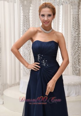 Bridesmaid Dress Beaded Decorate Waist Ruched