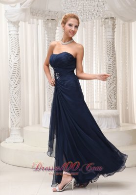 Bridesmaid Dress Beaded Decorate Waist Ruched