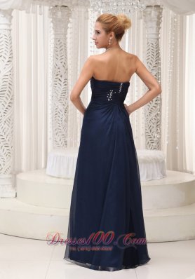 Bridesmaid Dress Beaded Decorate Waist Ruched