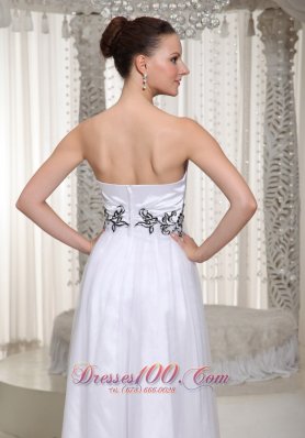 Black Appliques Prom Dress For Formal Evening