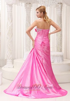 2013 Plus Size Prom / Evening Dress Taffeta Bow