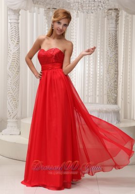 Prom / Evening Dress Sequined Up Bodice Chiffon