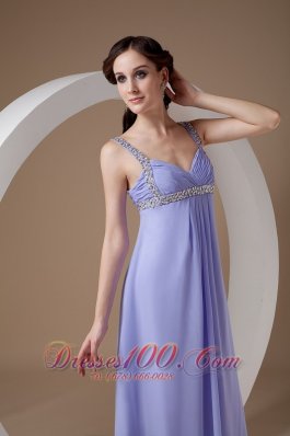 Mother Bride Dress Beading Straps and Bustline Empire