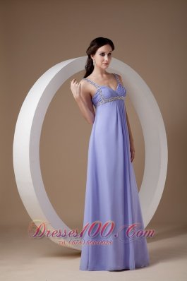 Mother Bride Dress Beading Straps and Bustline Empire