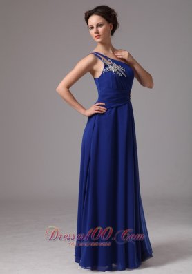 Asymmetrical One Shoulder with Appliques Prom / Evening Dress