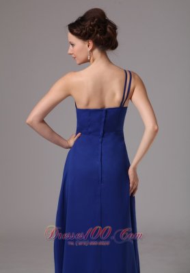 Asymmetrical One Shoulder with Appliques Prom / Evening Dress