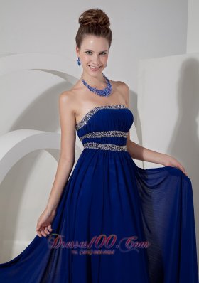 Empire Prom Dress Chiffon Beading Pattern