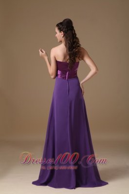 Taffeta and Chiffon Beading Prom Dress Empire