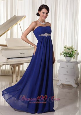 Empire Beaded Prom Dress For Formal Strapless