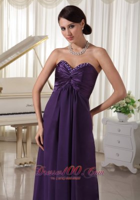 Taffeta and Chiffon Beaded Bustline Prom / Evening Dress