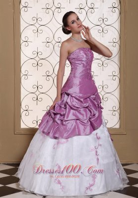 Beading Taffeta and Organza Prom Dress Ruffles Appliques