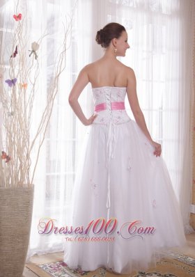 A-Line Pink Details Prom / Evening Dress Rhinestones